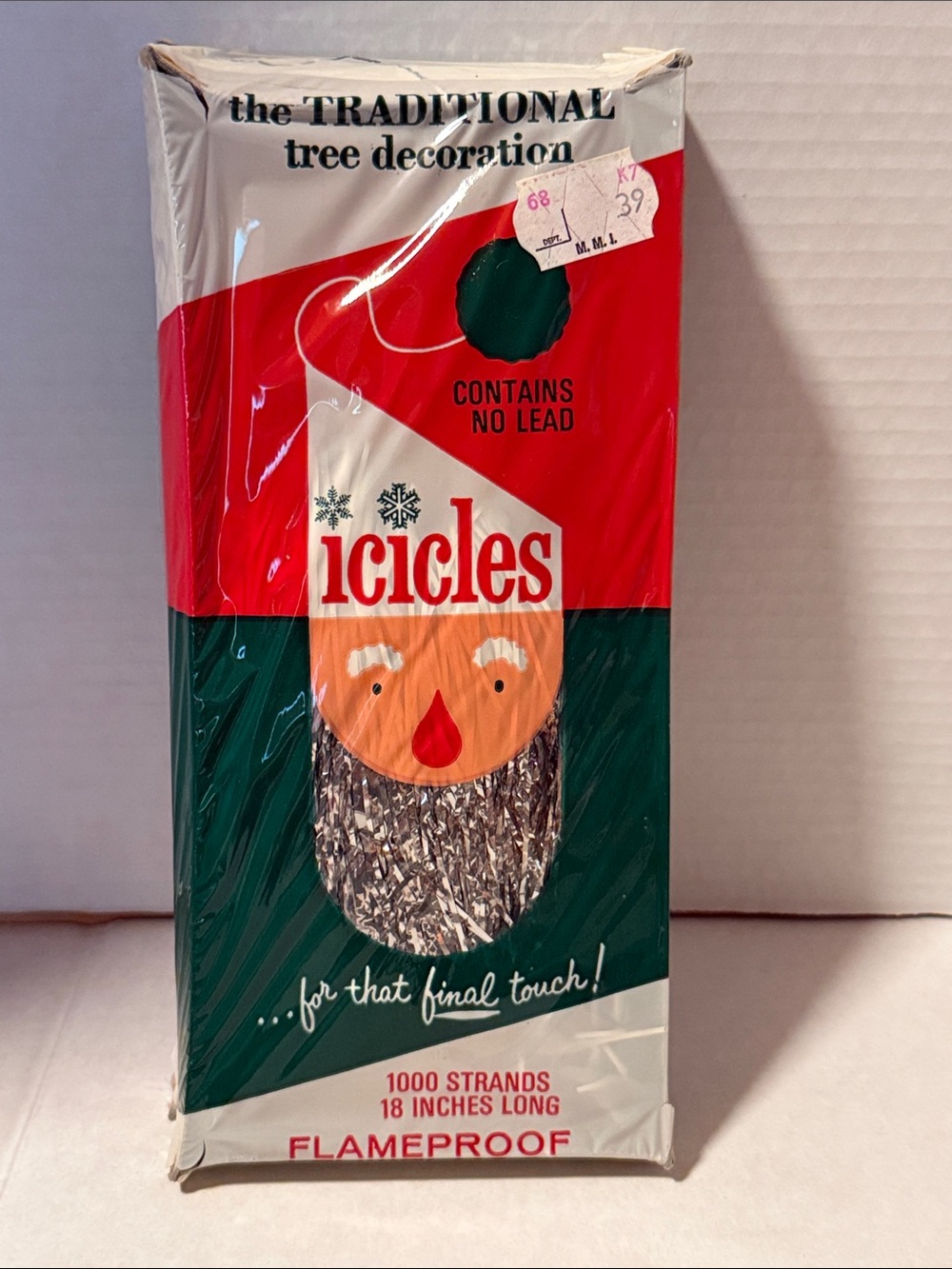 Vintage Christmas Tinsel Icicles Lot of 5 1000 Strands Each NOS